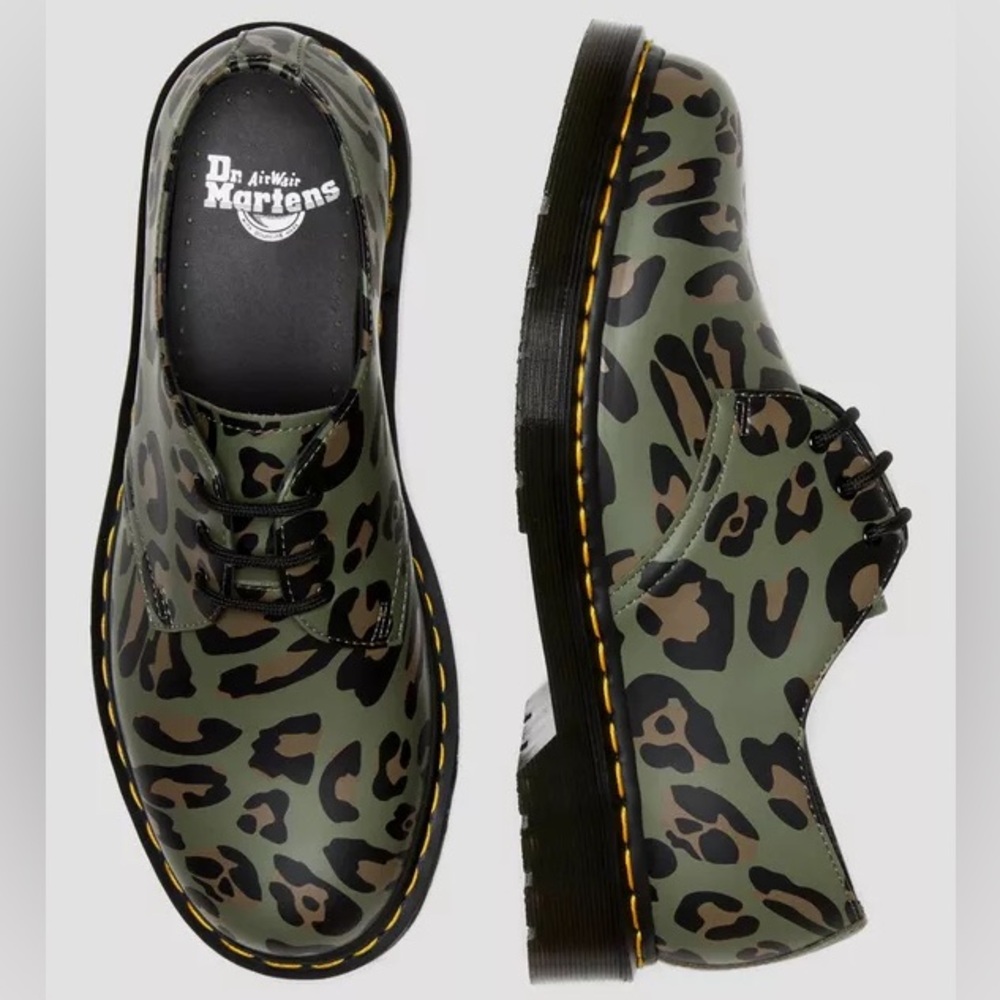 Dr. Martens 1461 Distorted Leopard Print Oxford 5